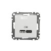 SEDNA DESIGN & ELEMENTS Gniazdo ładowania USB A+C 2,4A biały SDD111402 SCHNEIDER ELECTRIC