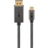 Kabel tekstylny USB-C do DisplayPort 4K @ 60 Hz, 3 m, czarny...
