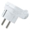 Wtyczka prądowa kątowa [2P+Z] Uni-Schuko 230V 16A biała na kabel PCE