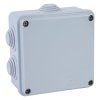 Gewiss GW 44 004 Junction Box IP55 Screwed Lid Grey 100 x 100 x 50mm 6 Holes