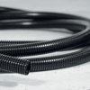 Corrugated hose, inside Ø 8.3 mm, outside Ø 11.5 mm, BR 20 mm, PA, black, 166-11201