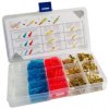 Cable connector assortment, flat receptacles/faston plugs/insulating sleeves, 320 pieces, N1809C019