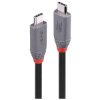 LINDY 36956 USB4 USB-C cable 0.80 m Black USB Cable Assemblies