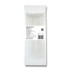 Qoltec Opaski zaciskowe Trytki kablowe 3.6*200mm 100 szt. Nylon66 UV Białe