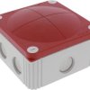Wiska 10102628 Skrzynka przyłączeniowa (D x S x W) 110 x 110 x 66 mm czerwony IP66/IP67 3 szt.