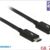 84847 Cable Thunderbolt 3 USB-C plug > USB-C plug 2 m.