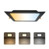 Oprawa podtynkowa downlight LED, 24W, 2270lm, IP20, CCT, kwadratowa, czarna, ALEXIS-SQ HOROZ