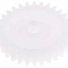 Koło zębate walcowe, moduł: 1, l.zębów: 30, śr. piasty: 14mm, śr. otworu: 6mm, POM