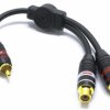 Adapter Trójnik Wtyk RCA 2x Gniazdo RCA Vitalco