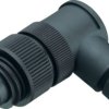 Angle plug, 3 pole + PE, screw connection, screw locking, angled, 99 0209 70 04