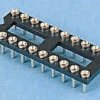Podstawka DIL 2.54 mm Pitch LOP/SLP 7.62 mm Row Spacing 20-pinowe Pionowy, Otwór przelotowy Toczony Pin E-TEC Otwarta