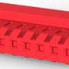 Socket housing, 9 pole, pitch 3.96 mm, straight, red, 3-640428-9