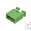 Zwora JUMPER-G zielony; 2.5mm;h=6mm złącze kołkowe otwarte;1x2;NINIGI