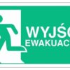 ZNAK - AC129 Wyjście ewakuacyjne w prawo 100 x 50 cm KS - Folia podłogowa foto.