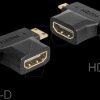 65446 HDMI compact plug/socket adapter