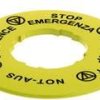 Pizzato Elettrica VETF32A5120 VETF32A5120 okrągły (Ø) 60 mm STOP EMERGENZA, ARRET D´URGENCE, NOT AUS, EMERGENCY STOP żół