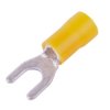 Końcówka widełkowa izolowana 6 M5 żółta 100szt SGE