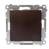 Simon 54 Przycisk pojedynczy rozwierny, szybkozłącza, brąz mat DPR1.01/46