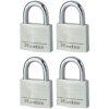 Master Lock 9140EURQNOP Aluminium 40mm Padlock 4-Pin - Keyed Alike x 4