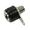 Gniazdo bananowe na panel 4mm 19A; 30Vac / 60Vdc; czarny