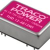 DC converter, 18-75 VDC, 12 W, 2 outputs, ±12 VDC, 85 % efficiency, THD 12-4822WI