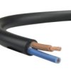 Przewód Prądowy H03vv-F / Omy 300V 2X0,75 Czarny Linka Elektrokabel /50M/