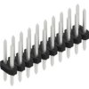 Pin header, 20 pole, pitch 2 mm, straight, black, 10062494
