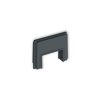 ICON MINI Zaślepka z wpustem do korytka 25x15 mm do puszki natynkowej pojedynczej PUK-1 i PUZ-1 grafitowy mat 28ZAPUKZ-3 KARLIK