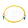 Patchcord światłowodowy FO SM LC/UPC-SC/UPC duplex 9/125 G.657A1 2.8mm bezhalogenowy LSOH żółty 1m PFOT
