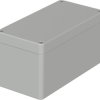ABS enclosure, (L x W x H) 160 x 80 x 85 mm, light gray (RAL 7035), IP65, 03231000