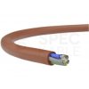 Kabel silikonowy SIHF 180°C 5x2,5mm2 ceglasty 300/500V ciepłoodporny bezhalogenowy LSOH linka TKD