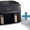 Philips Home NA352/04 Frytkownica 9 l 2750 W nie zawiera BPA, powłoka nieprzywierająca czarny