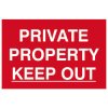 Scan 1652 Private Property Keep Out - PVC 300 x 200mm