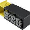 Socket, unequipped, 12 pole, straight, 2 rows, black, 2-1670901-1