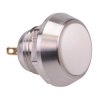 White Off-(On) Stainless Steel Momentary Vandal Push Button Switch 2A SPST