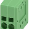 PCB terminal, 2 pole, pitch 3.5 mm, AWG 24-16, 17.5 A, spring-clamp connection, green, 1990737