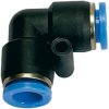 L-connector, L 17.5 mm, 10 bar, plastic/brass, for hose outer Ø 4 mm, 109814