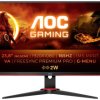AOC 24G2SAE/BK Monitor EEK E (A - G) 60.5 cm (23.8 cal) 1920 x 1080 px 16:9 1 ms słuchawki (jack 3,5 mm), DisplayPort, H