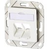 Metz Connect 1309151102-E Network outlet Flush mount 2 ports Pure white RAL 90