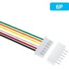 GNIAZDO DO PŁYTKI + WTYK Z KABLEM 20CM 6 PIN XH2.54 26AWG (PLKAB-XH06)