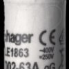 LE1863 Fuse insert D02 E18, 63 A, 400 V, gG, with indicator