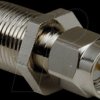 0409095 SMA plug to F-jack adapter, Teflon
