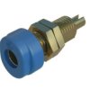 Gniazdo bananowe Żeński Gwint M6, końcówka lutownicza typ Gniazdo bananowe Niebieski 16A Hirschmann Test & Measurement
