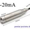 Sonda poziomu cieczy 4-20mA; 1m; kabel 5m