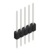 Pin header, 5 pole, pitch 1.27 mm, straight, black, SLM N 1 063 5 Z