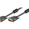 Kabel DVI-D (24+1) wtyk,z obu stron 2m czarny 93110