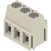 PCB terminal, 3 pole, pitch 5 mm, angled, gray, 1913120000