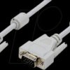 CV0026 VGA cable, HD15/M to HD15/M, 1080p, 2x ferrite, grey, 3 m