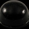 Enclosure feet, round, rubber, (H x Ø) 5 mm x 11 mm, black, for enclosure, 1421T5BK