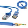 Patchcord LAN Miedź Kabel sieciowy skrętka 10Gbit/s Extralink Kat.6A S/FTP 1m